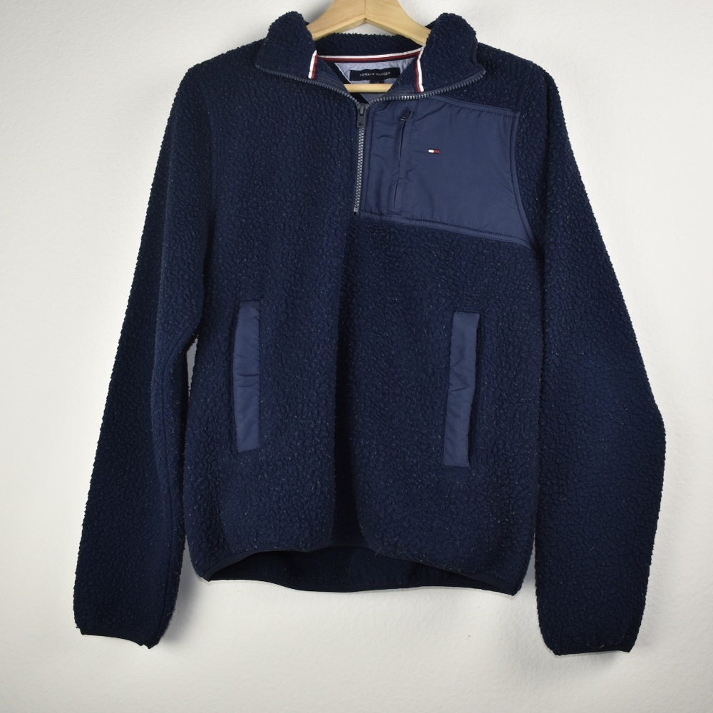 Tommy Hilfiger Navy Blue Mohair Jacket